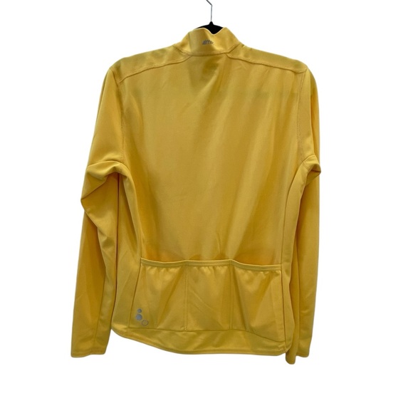 MEC yellow long sleeve 1/4 zip with 3 back pockets size large - Picture 5 of 7